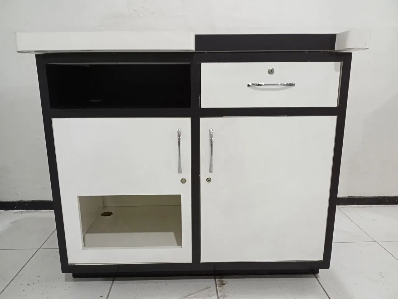 Balcão com 1 Gaveta e 2 Portas em MDP - Foto 4