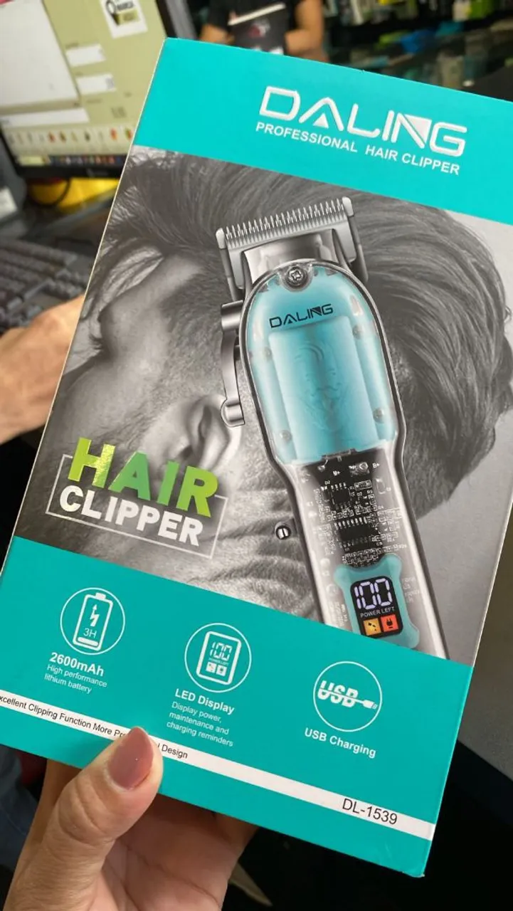 Máquina de Cortar Cabelo sem fio Daling DL-1539