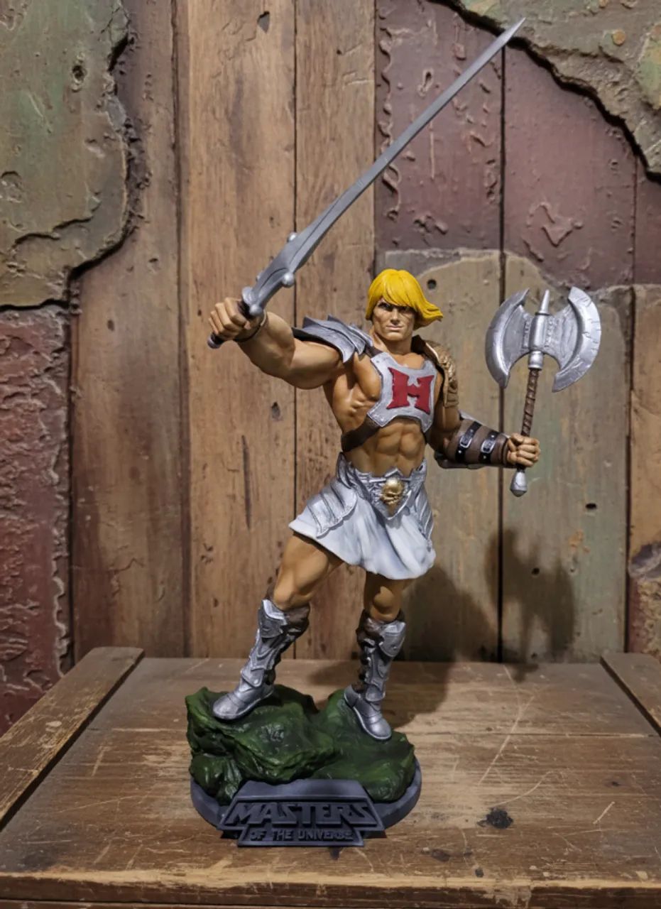 He-Man Light Armor estátua custom 1/6 MOTU