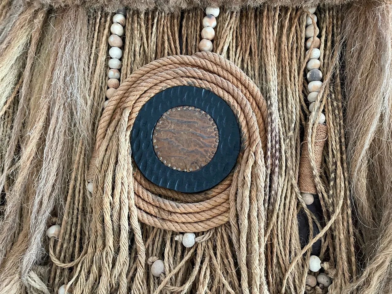 Artesanato de Panô em Cordas, Painel de Corda, Madeira e Barro de São Luiz/MA - Foto 5