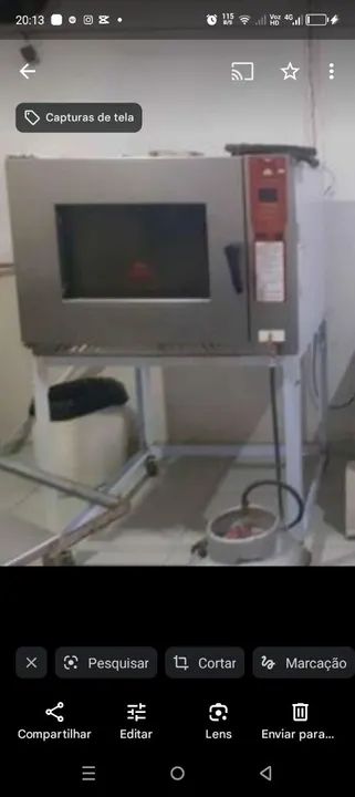 Forno industrial cinco esteira