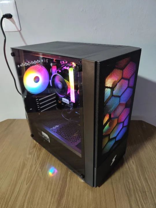 (Novo) Pc Gamer Ryzen 5 5600GT / 16Gb RGB / Nvme 1Tb