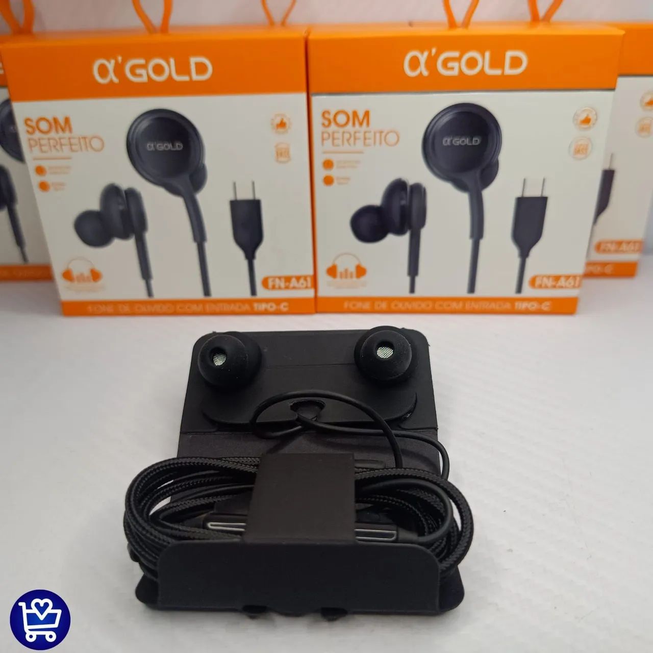 Fone de Ouvido com Fio A'Gold - Som Perfeito - Foto 2