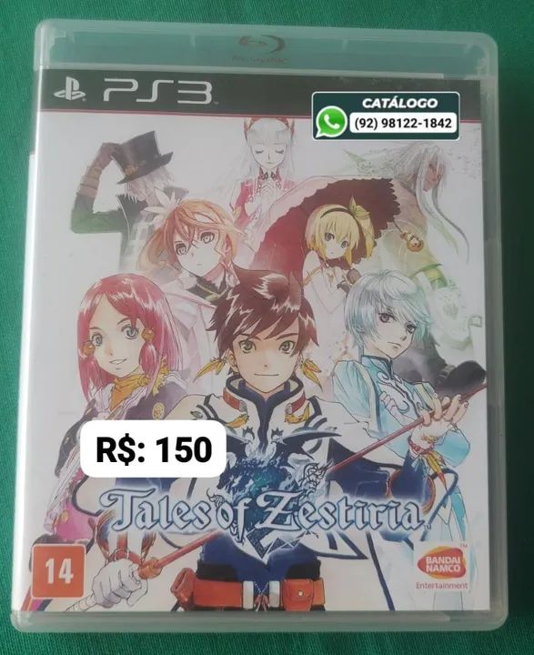 Tales Of Zestiria = R$: 150