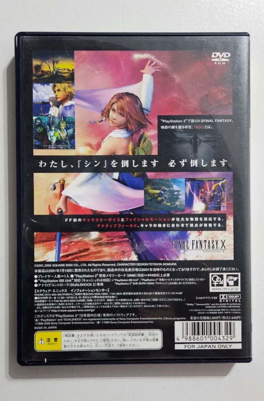 Final fantasy x Ps2 original Japonês seminovo - Foto 3