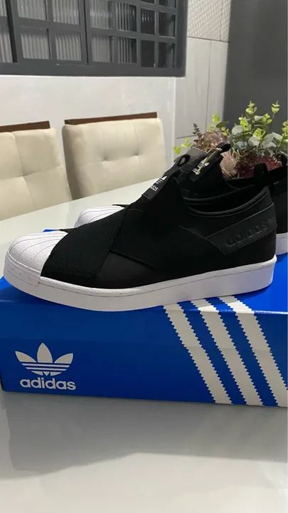 Tênis Adidas Slip On Preto NOVO NA CAIXA - Foto 5