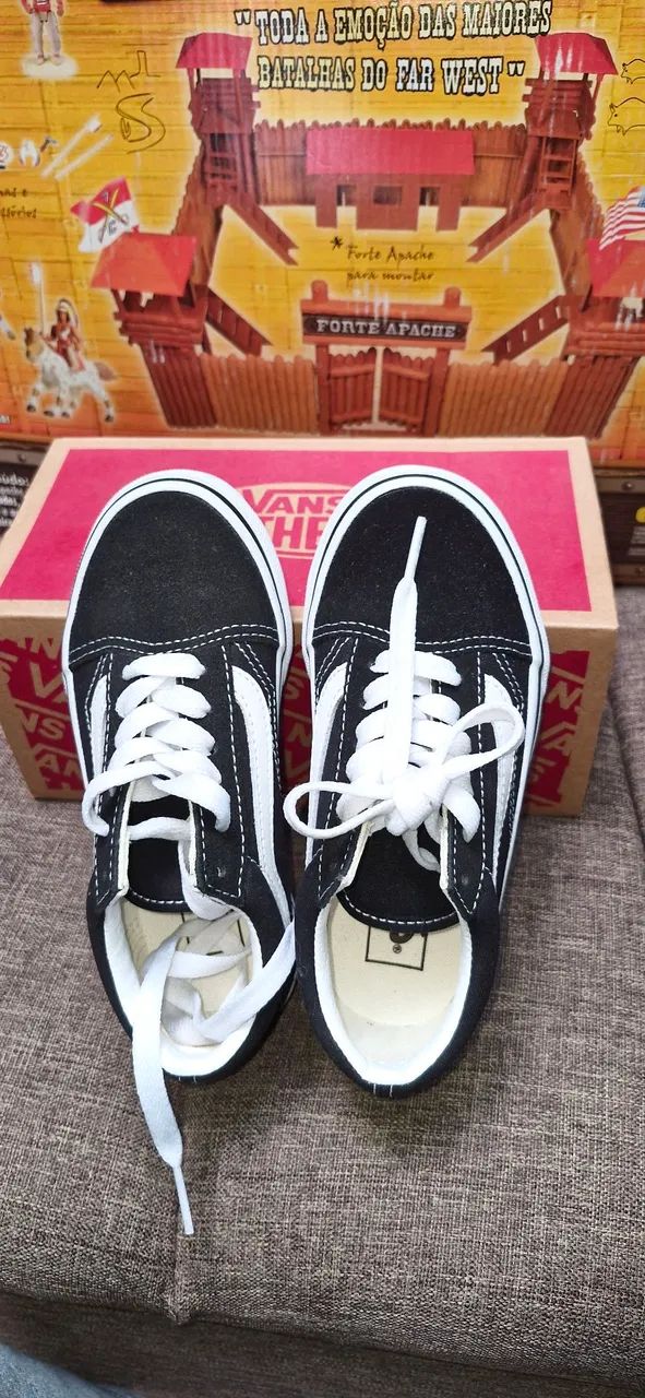 Tênis Infantil Vans Old Skool - Preto e Branco