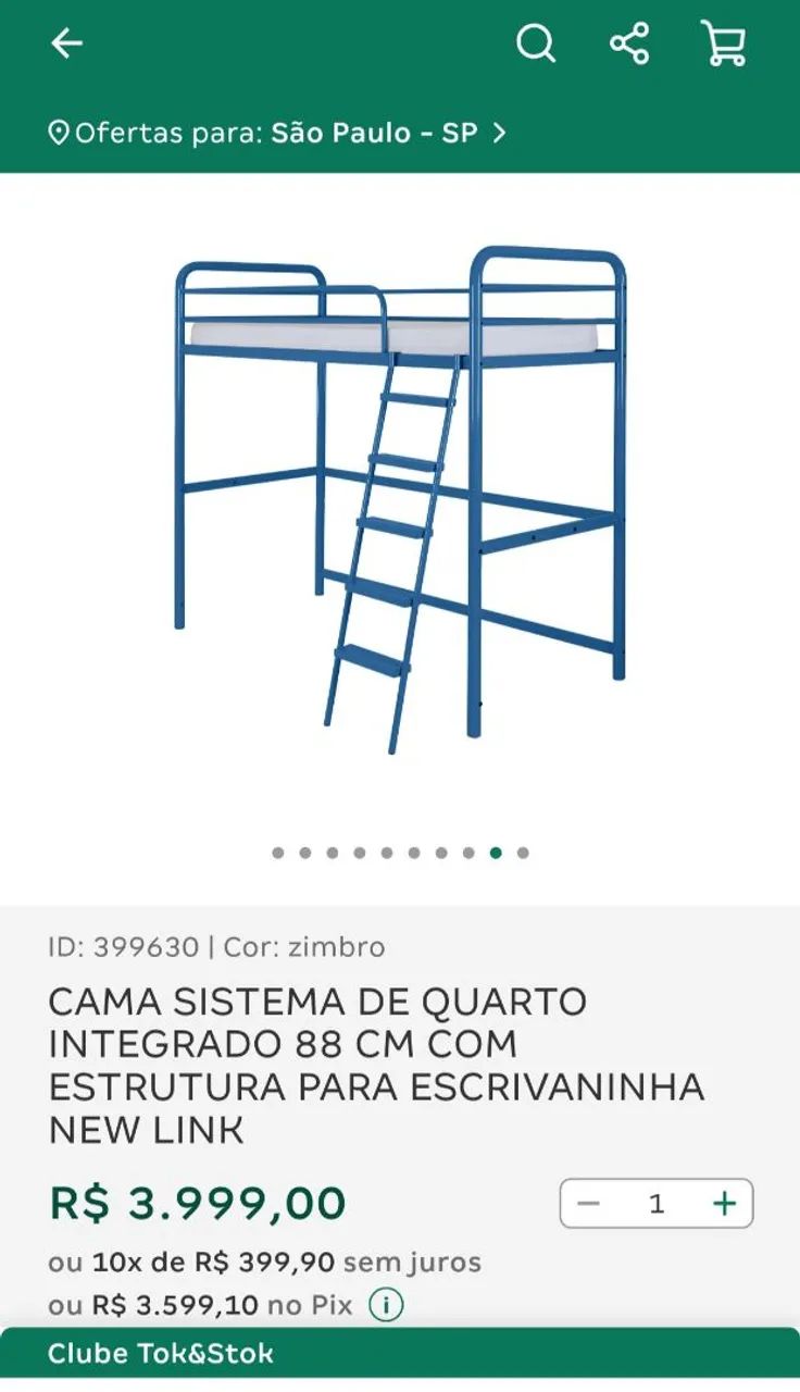 New Link Sistema de quarto Tok&Stok  - Foto 3