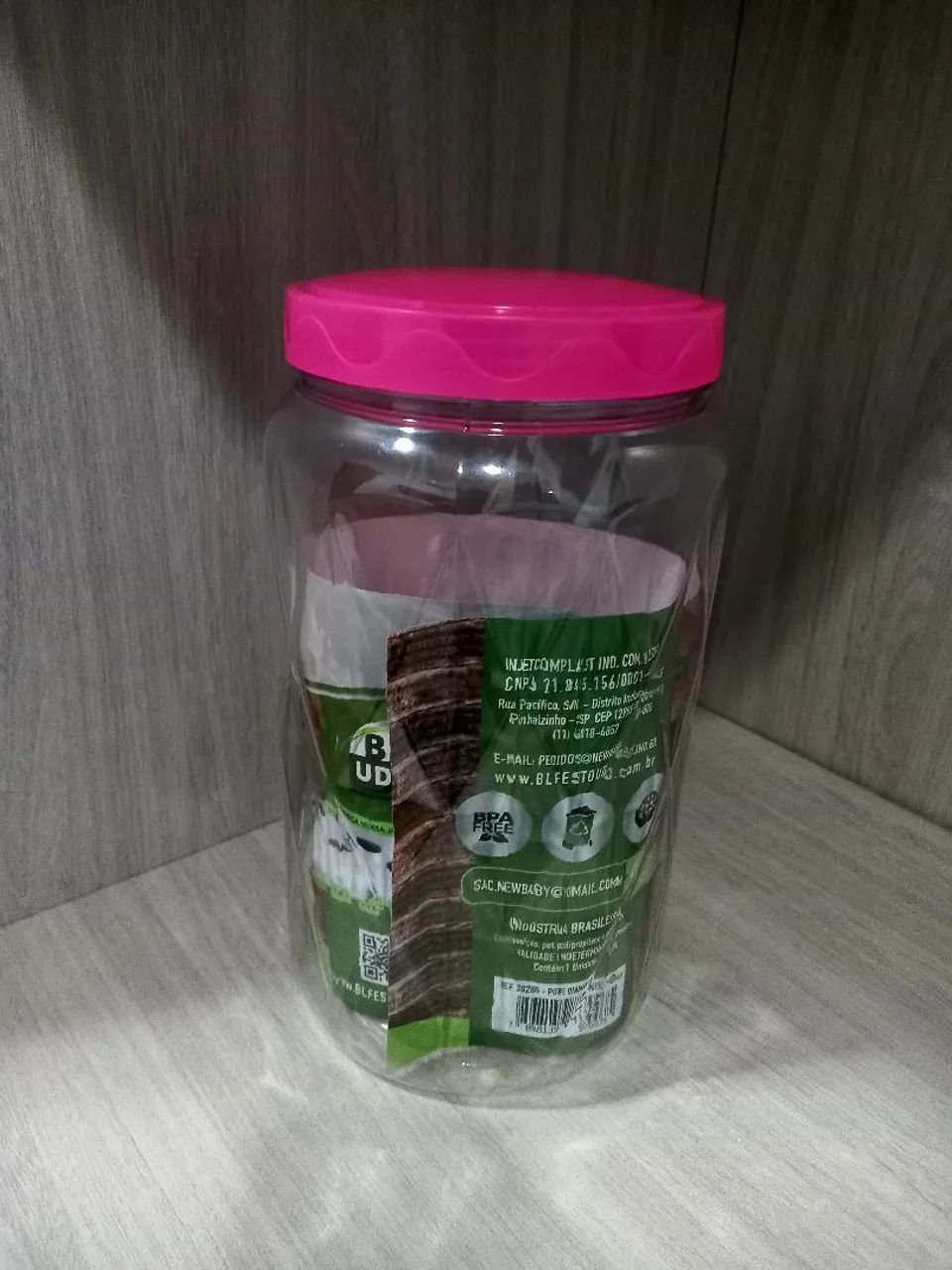 NOVO! Pote de plástico Multiuso Diamante 2,5 litros - Foto 2