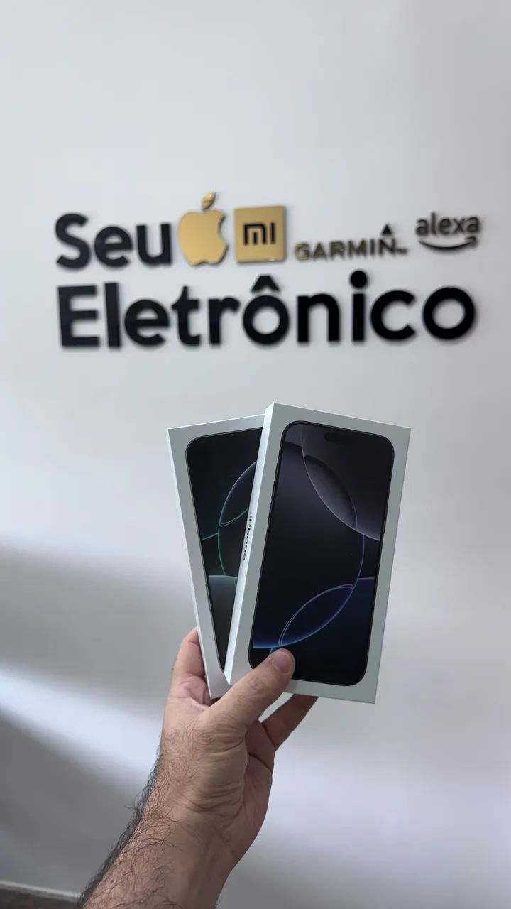 iPhone 16 Pro Max 256GB lacrado com 1 ano de garantia - Temos Loja Física - Oportunidade
