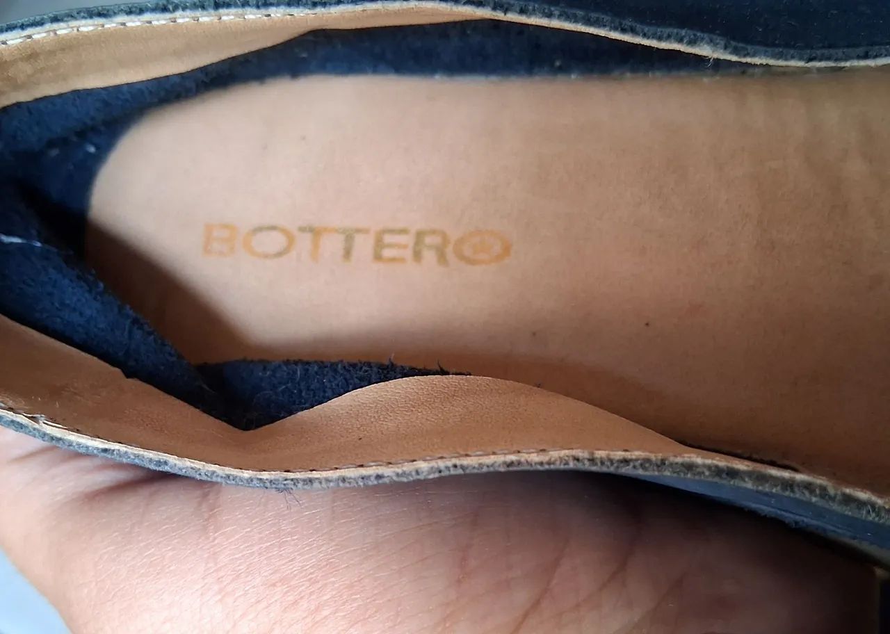 Sapatilha azul bordada da bottero  - Foto 4