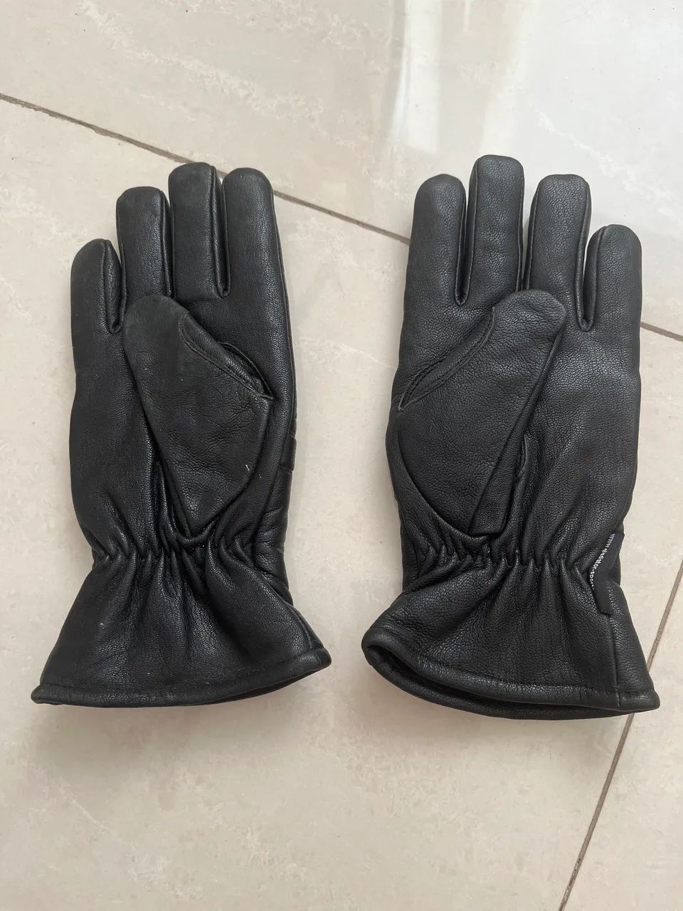 Luvas couro moto tamanho P - Foto 5