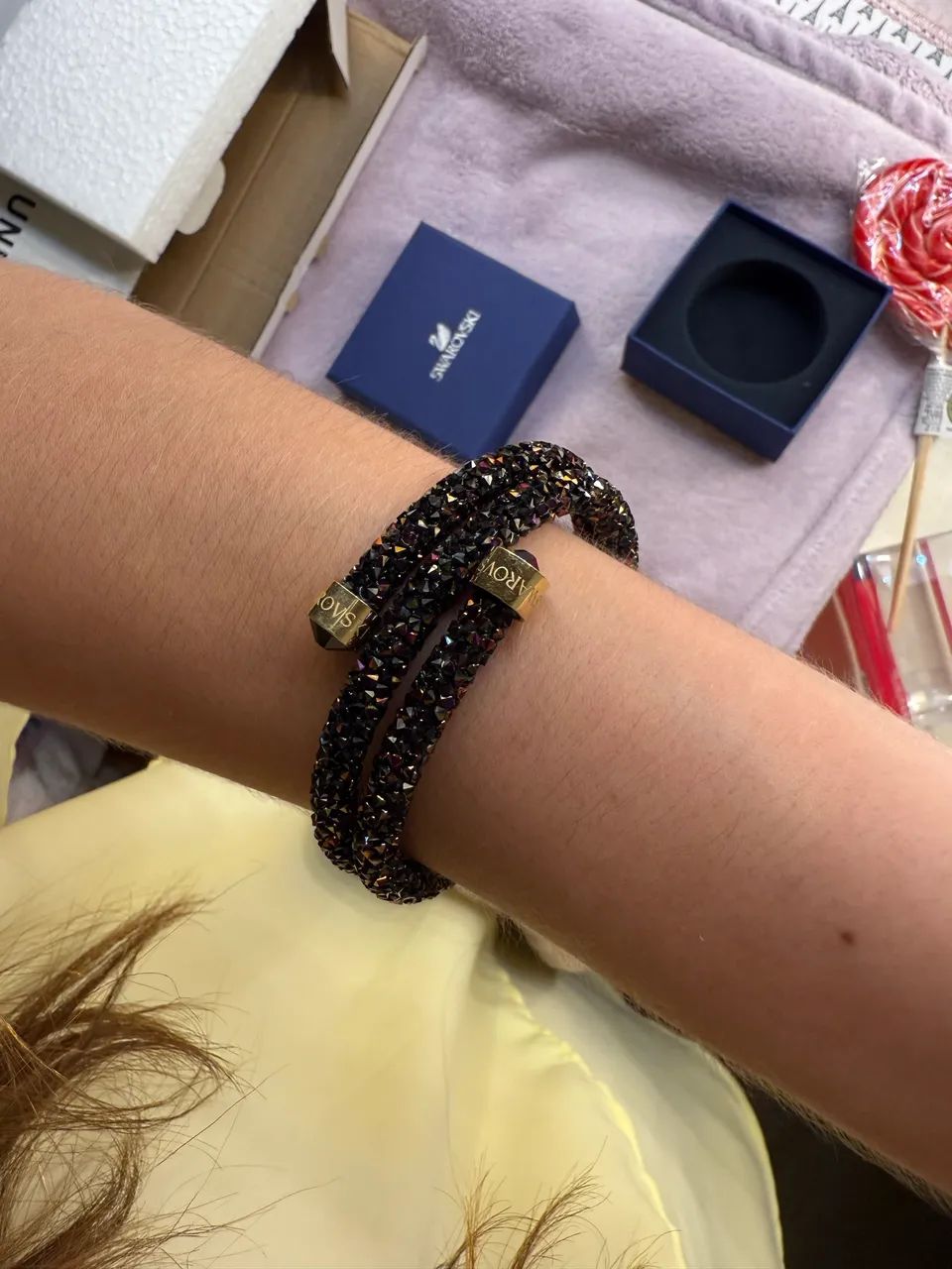 Pulseira/chocker swarovski - Foto 2