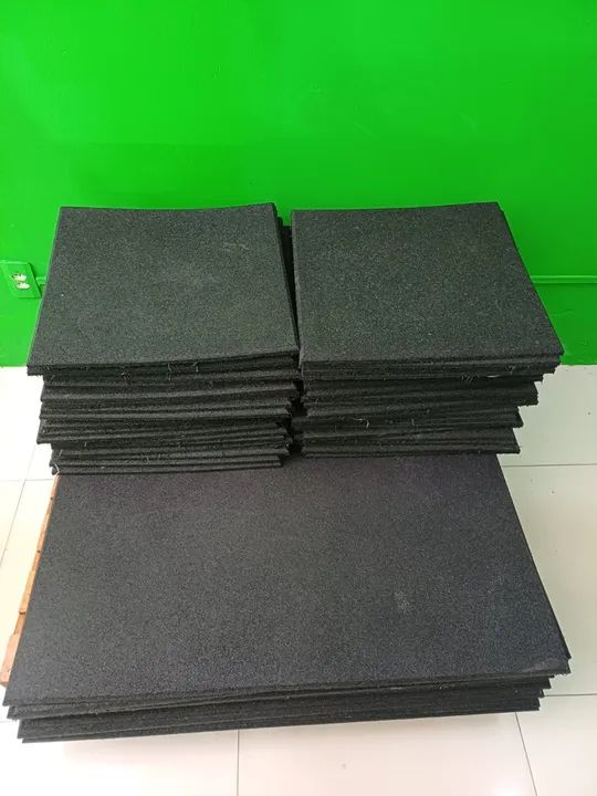 Tapete de Borracha para Academia - 1m x 1m - Foto 3