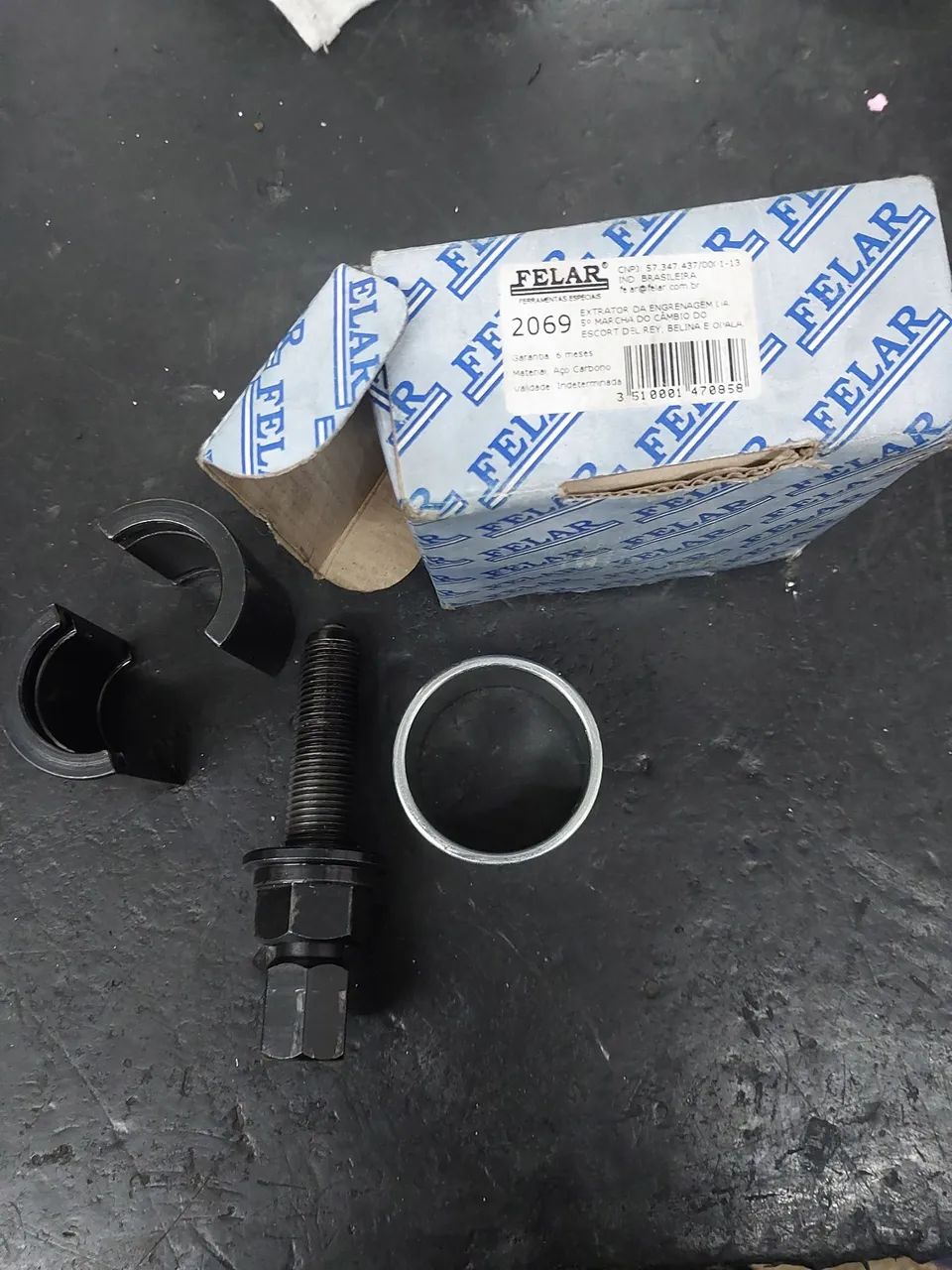 Saca rolamento da quinta marcha do cambio Ford IB5