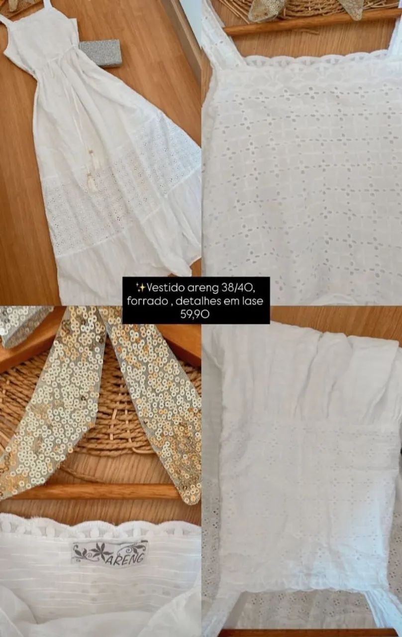 Vestido branco longo  - Foto 2