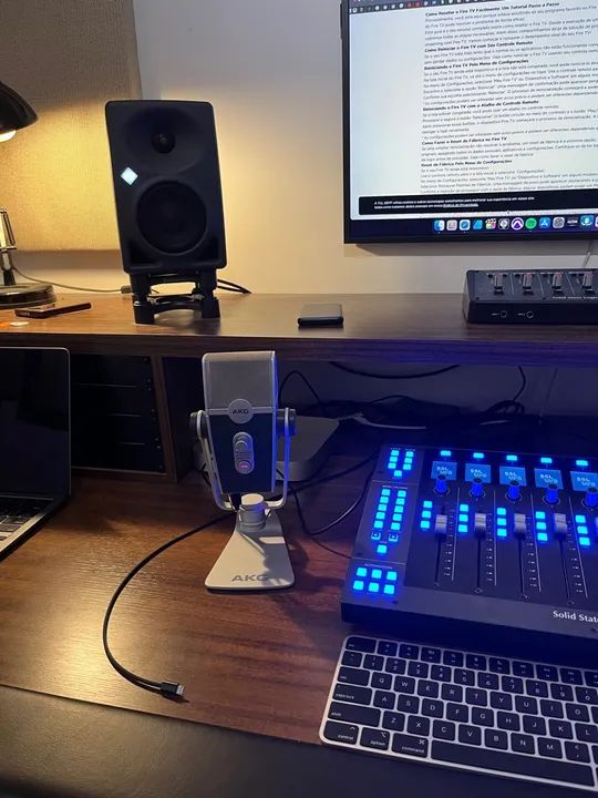 Microfone USB AKG Condensador Lyra - Foto 5