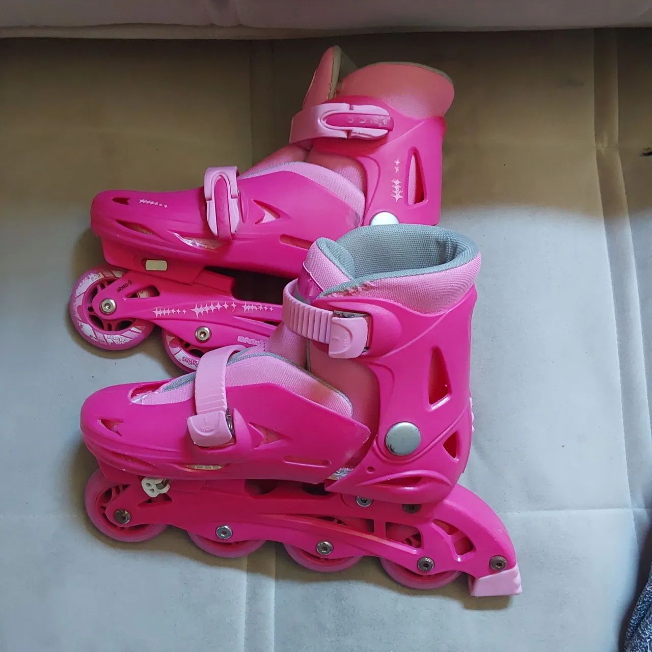 Patins marca Kit Patins Rosa 35 ao 38 - Foto 2