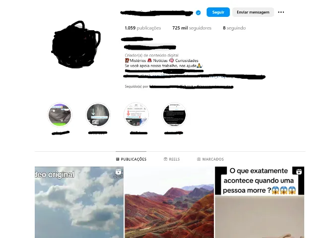 Conta Instagram