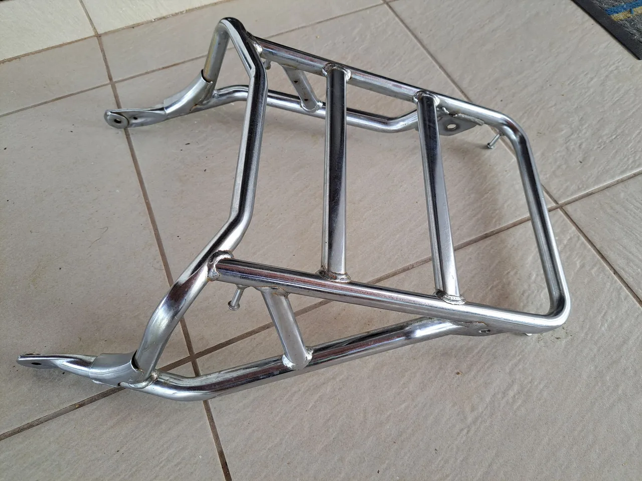 Bagageiro Cromado original para Moto CG cargo