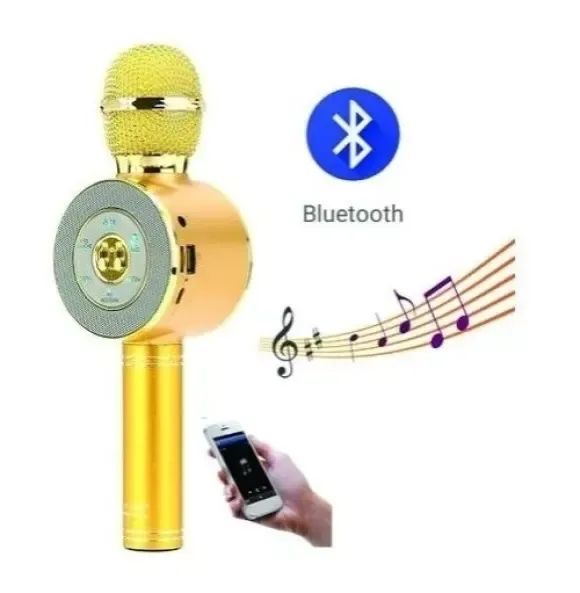 Microfone Karaoke Bluetooth Tomate MT-1035 Com Alto-Falante - Loja Coimbra Computadores  - Foto 5