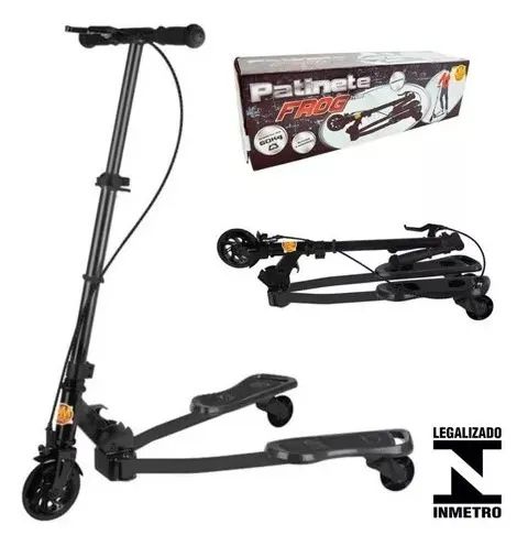 Patinete Infantil Frog New Radical 3 Rodas Gira Guidao