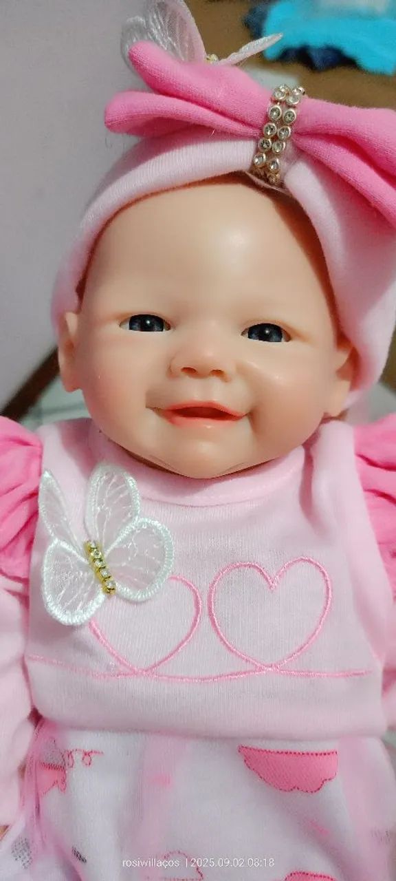 Bebê reborn silicone sólido Brinquedos e Jogos Fundos, Biguaçu