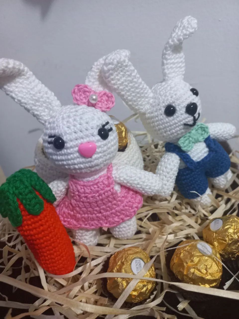 Coelhinha Porta Bombons e Coelhinho  - Foto 5