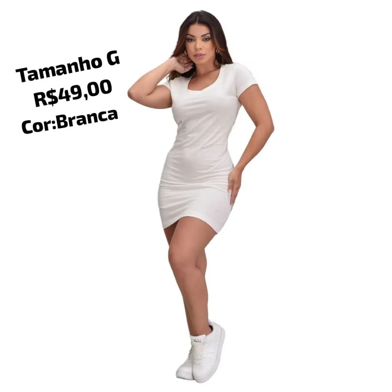 Vestido Branco Tamanho G