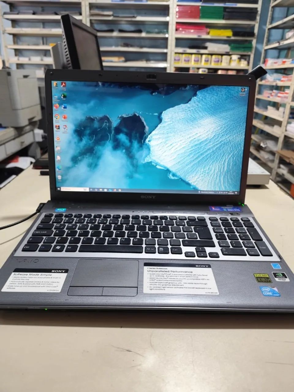 Notebook SONY VAIO I7 Q720 1.60ghz - 4gb RAM  SSD 120gb