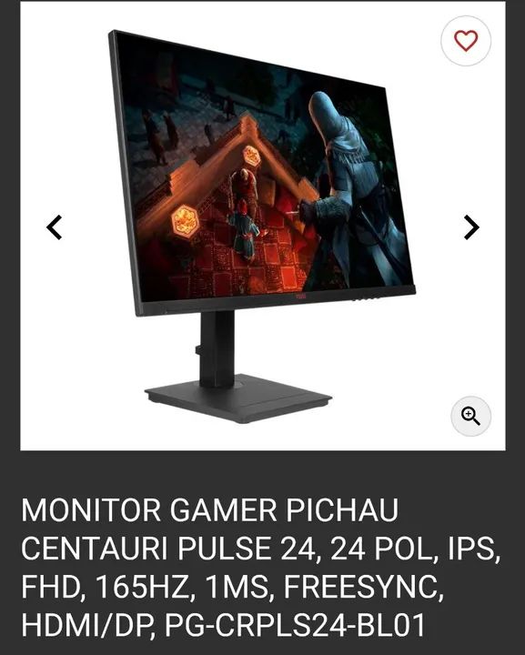 Monitor Gamer 24 Pichau Centauri Pulse  Full HD 165Hz - Foto 2