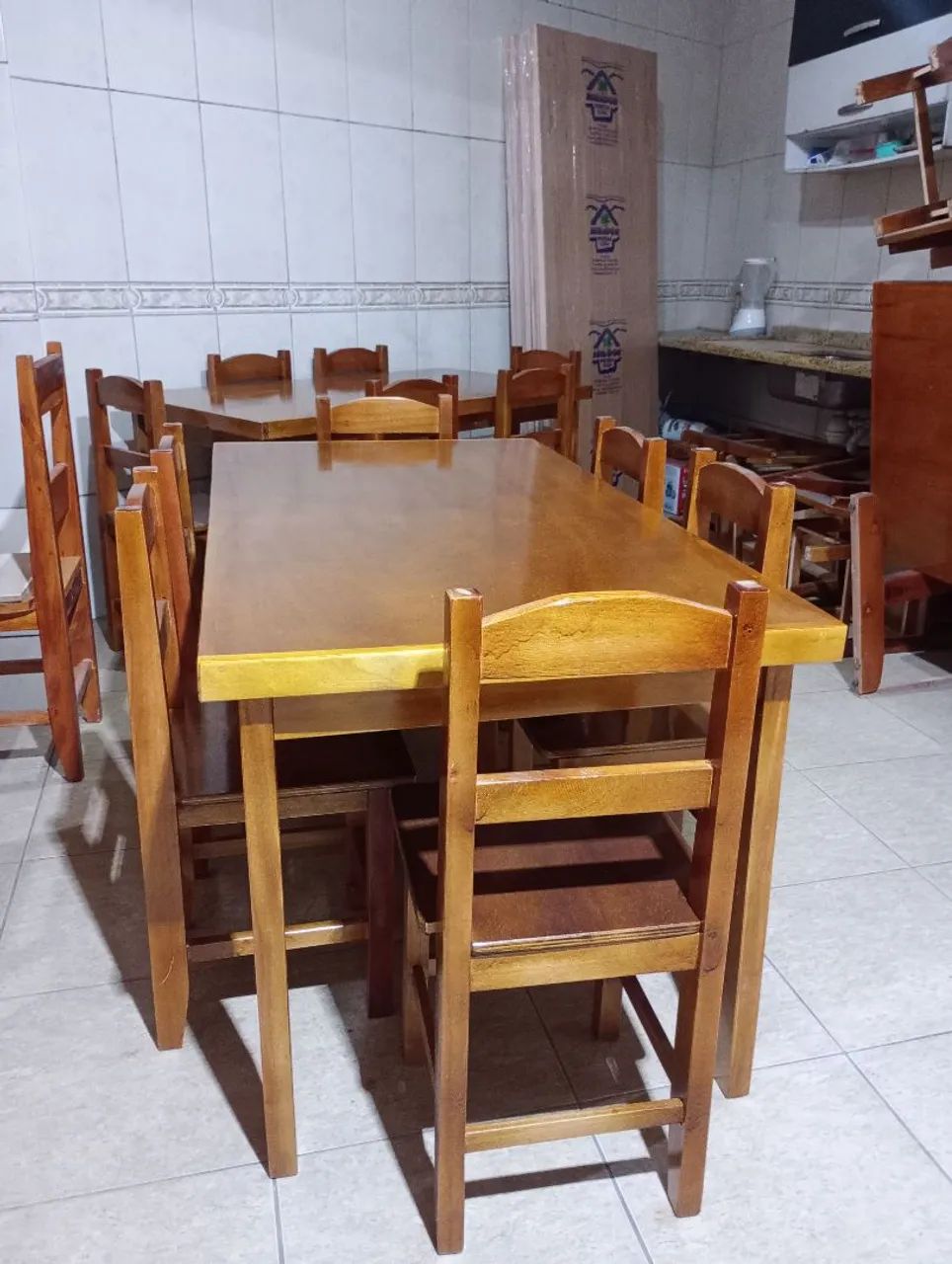 Mesa de jantar 1,50x80 com 6 cadeiras  - Foto 3