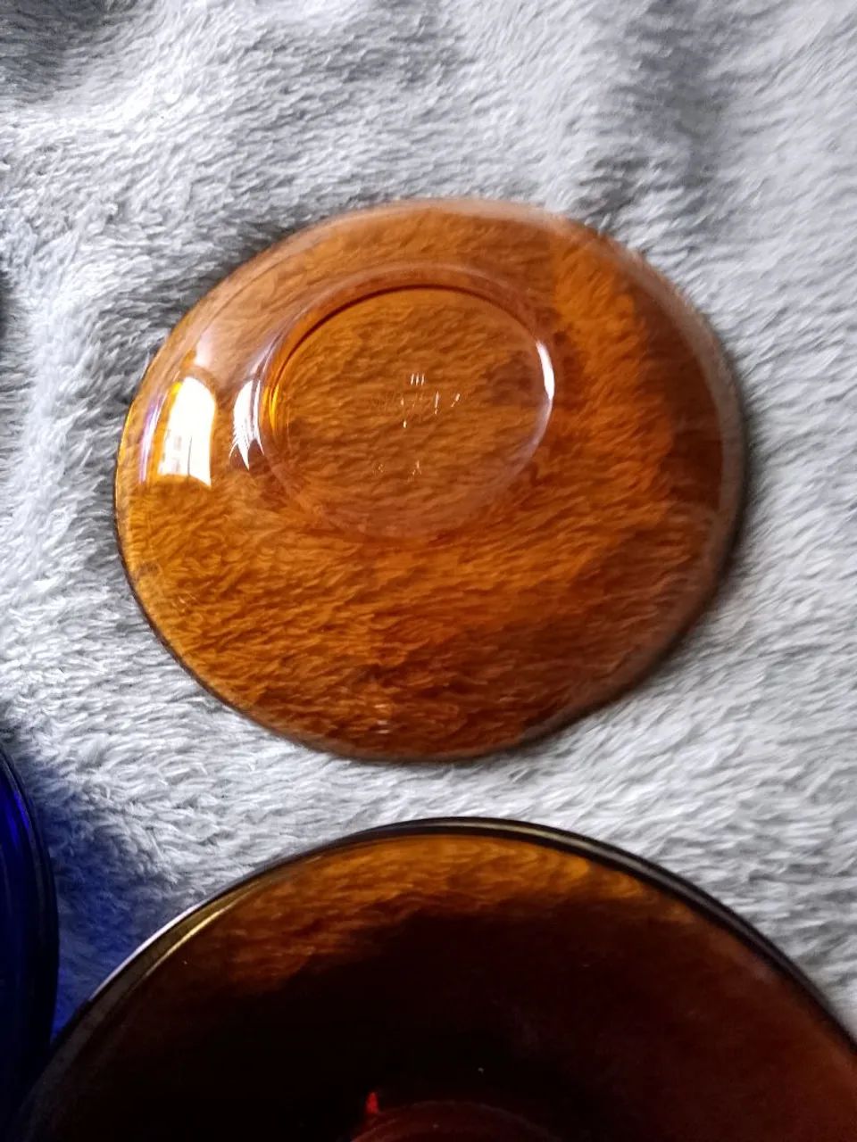 Conjunto de pires de vidro vintage com 8 unid - Foto 2