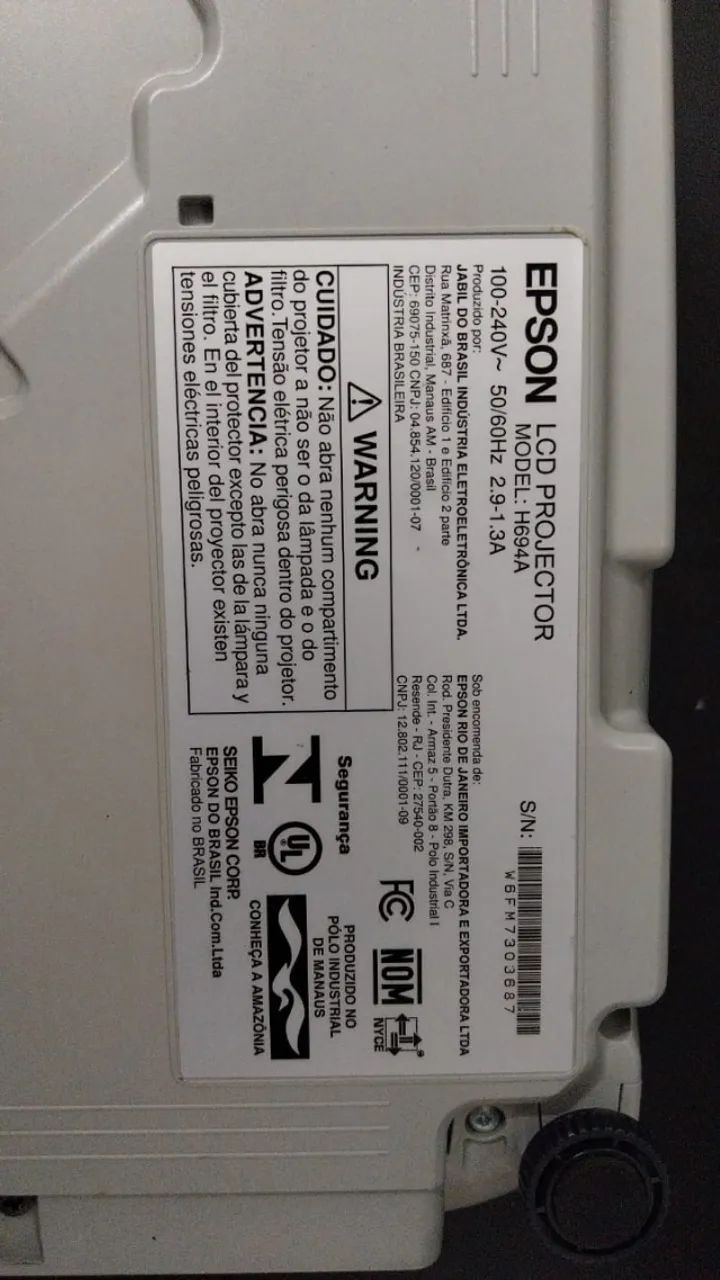 Projetor EPSON H694A  - Foto 2