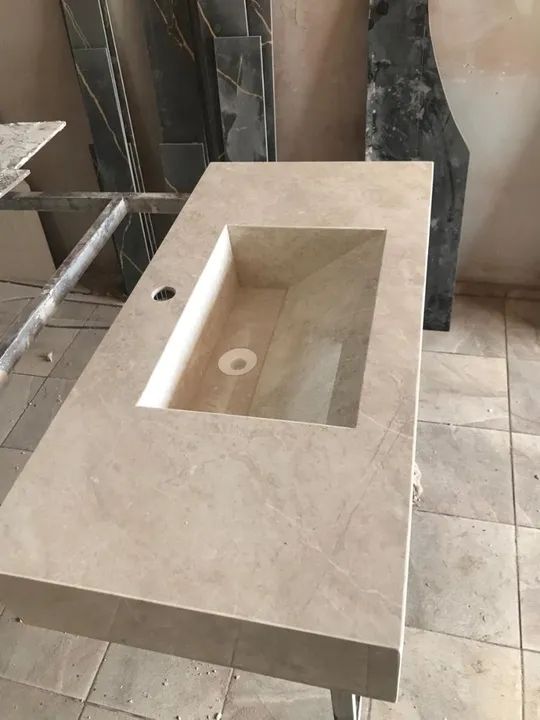 Pia esculpida em porcelanato pronta entrega  - Foto 5