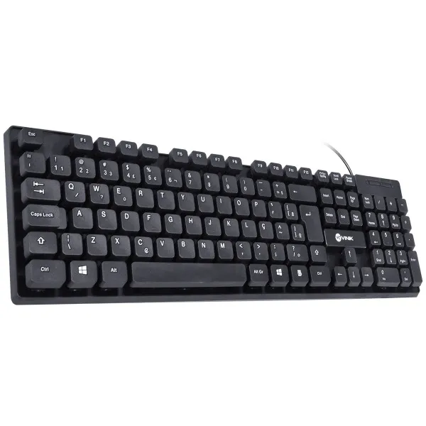 Teclado Usb Dynamic Chocolate Abnt2 Cabo 1.8M Preto - Vinik - Dt160