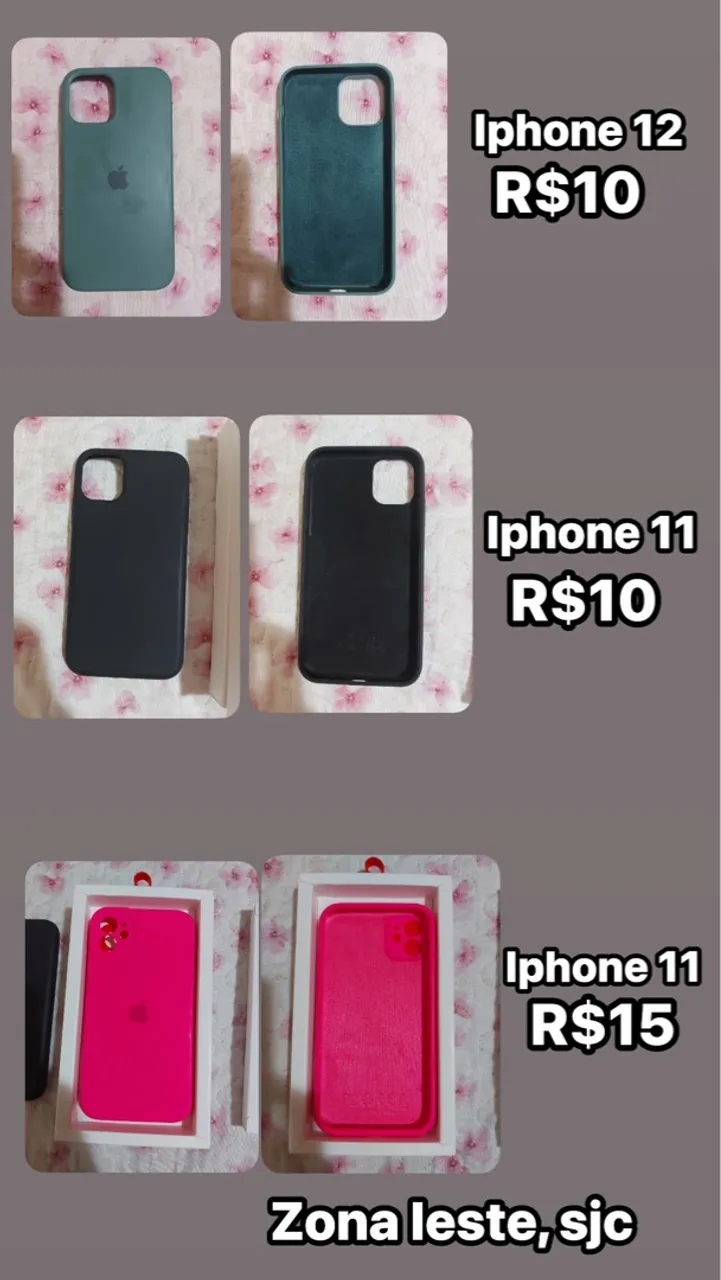 Capinhas iphone 11 e 12