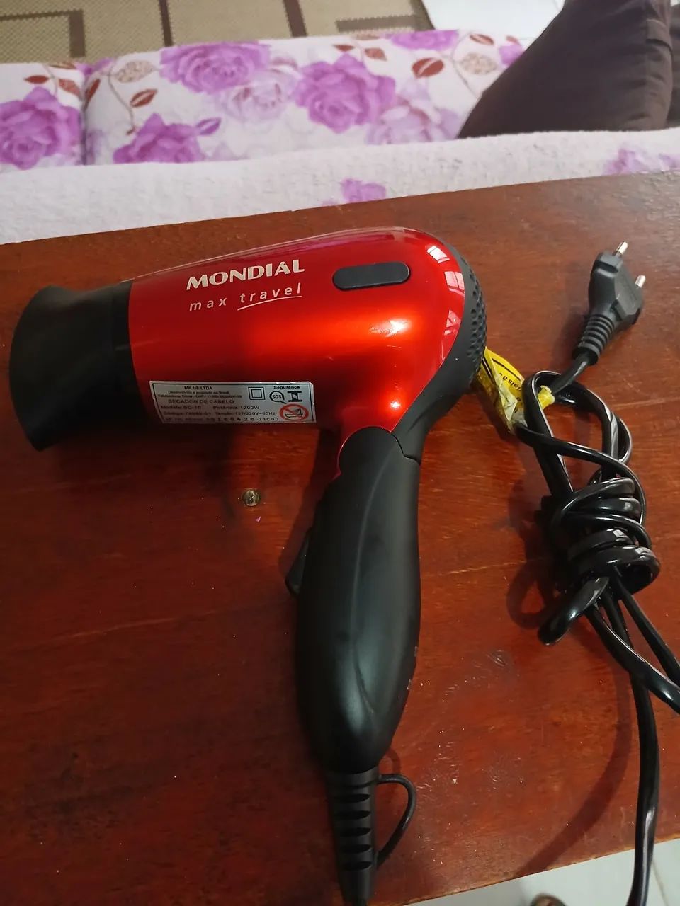 Secador de Cabelo Mondial Max Travel 1200W