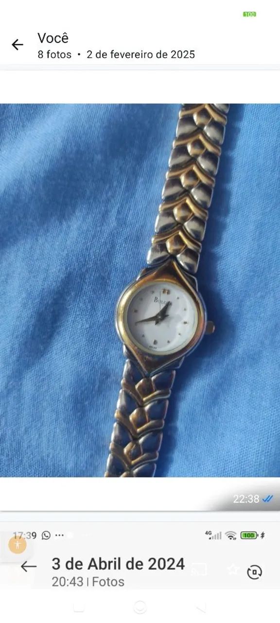 Relógio Bulova Feminino Dourado e Prata - Foto 2