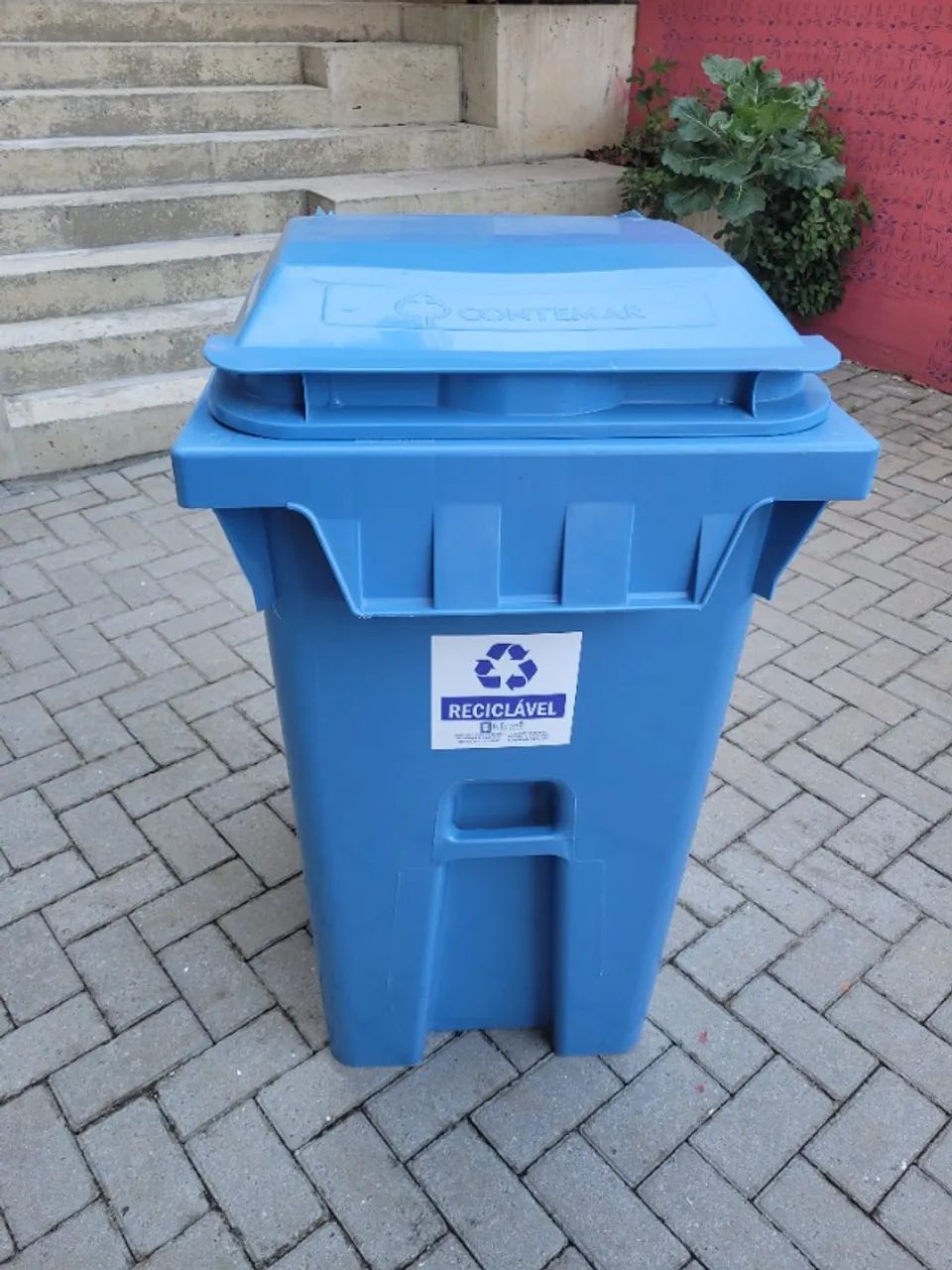 Lixeira Container / Contentor 240L  - CONTEMAR Americano - Azul