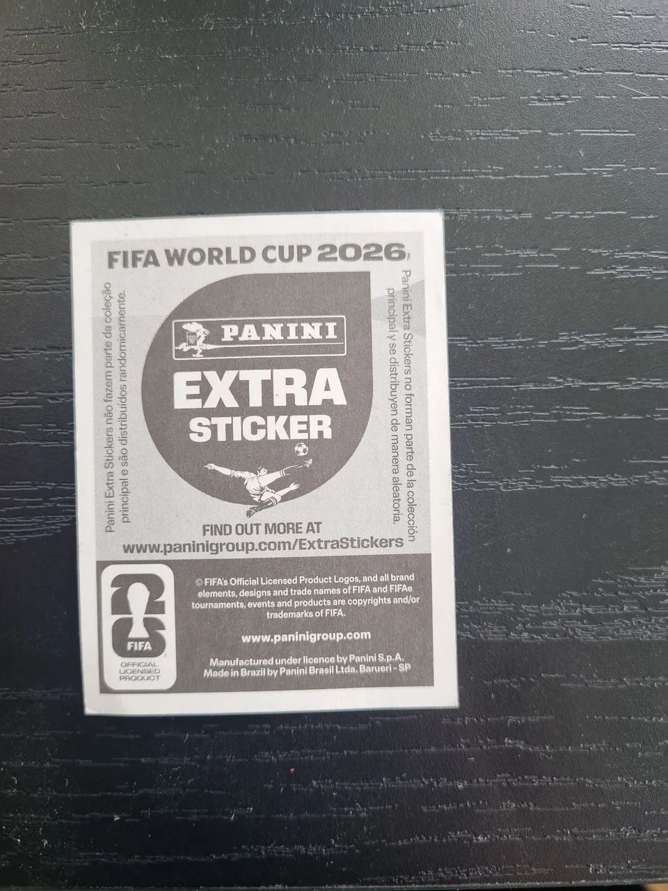 Figurinha Extra Sticher Copa 2026 - Foto 2