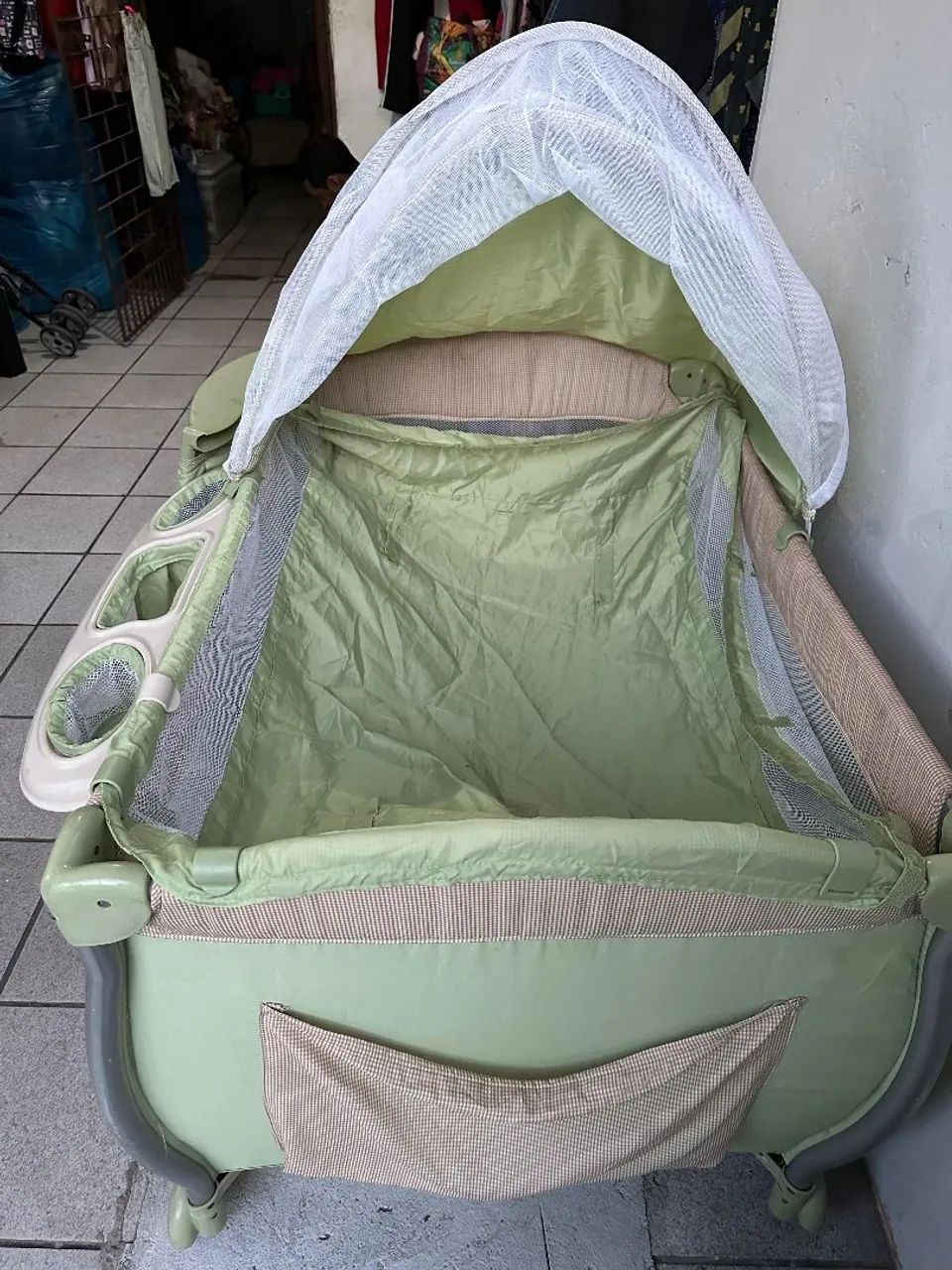 Berço portátil com colchão 65060483701121121