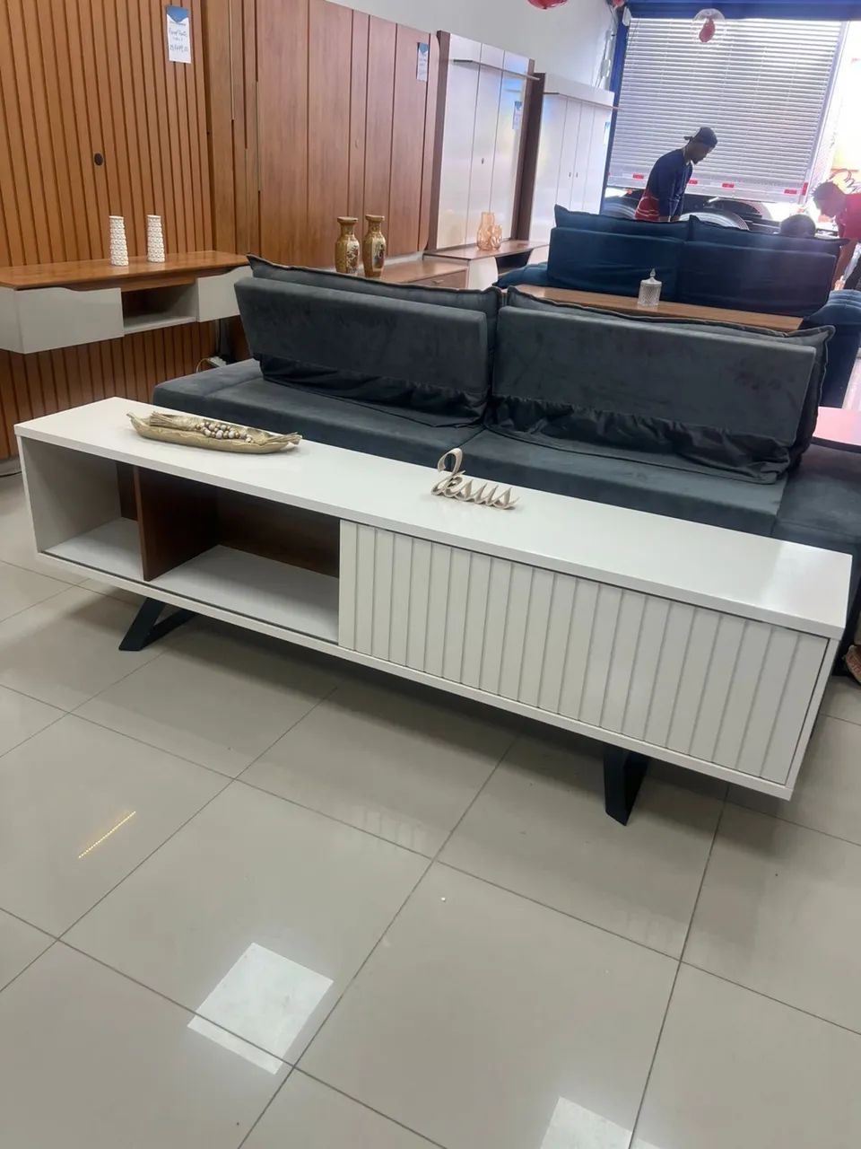Rack bancada Greta pra tvs ate 75 polegadas em Promoção! - Foto 4