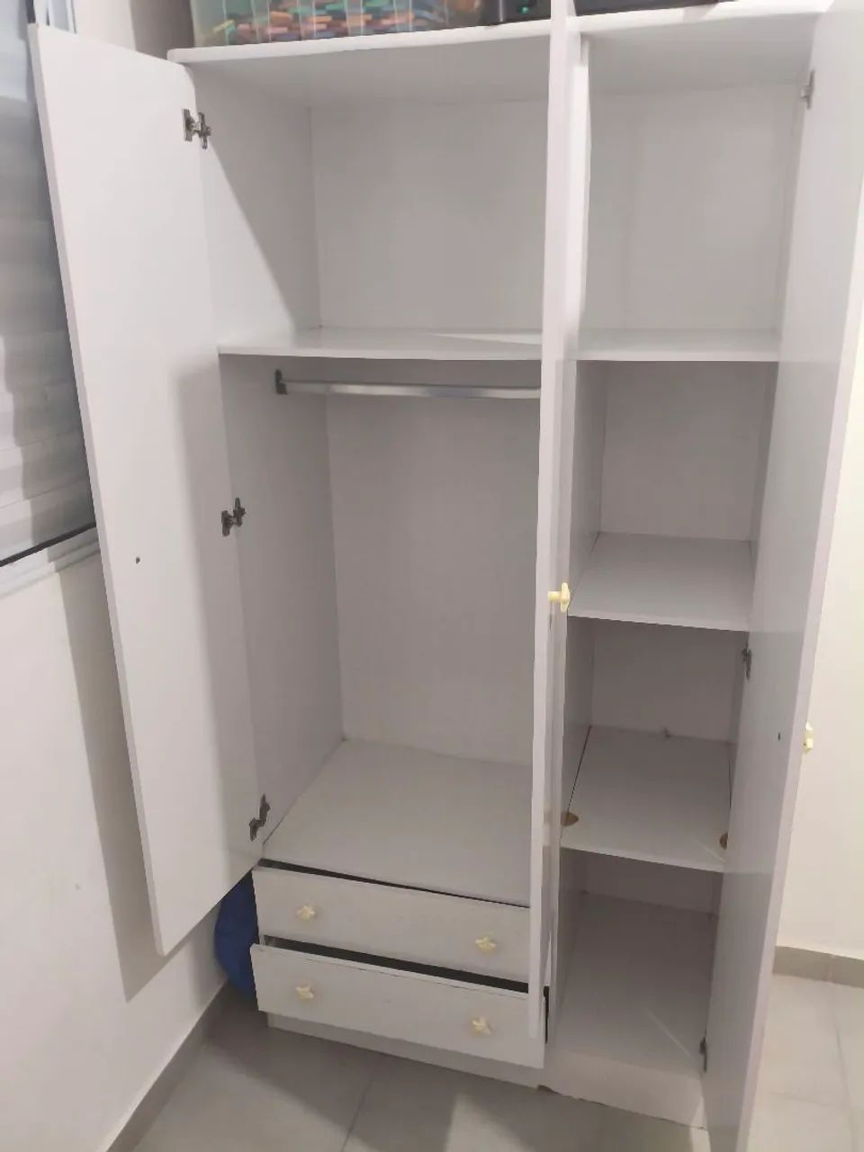 Guarda Roupa Infantil Ternura Baby 3 Portas Branco Flex - Foto 2