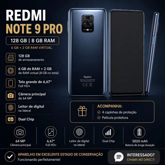 Smartphone Redmi Note 9 Pro - Foto 4