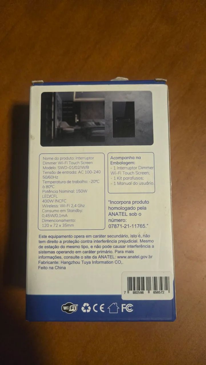 Interruptor Dimmer WiFi Touch Screen - WiFi da Nova Digital  - Foto 2