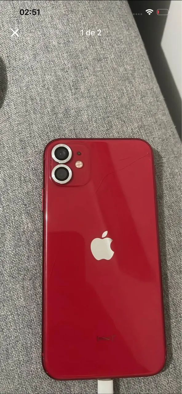 iPhone 11 128gb vermelho Face ID ok leve trinco na tampa traseira