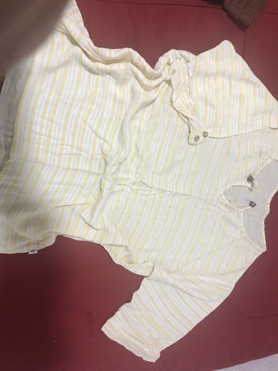 Blusa listrada amarela 