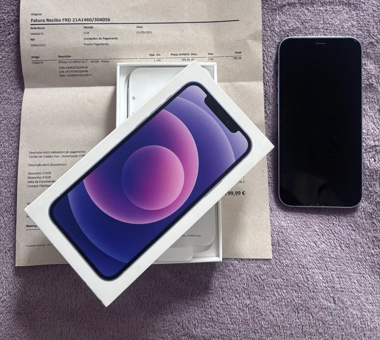 iPhone 12 64gb Roxo - SEMINOVO - Foto 3