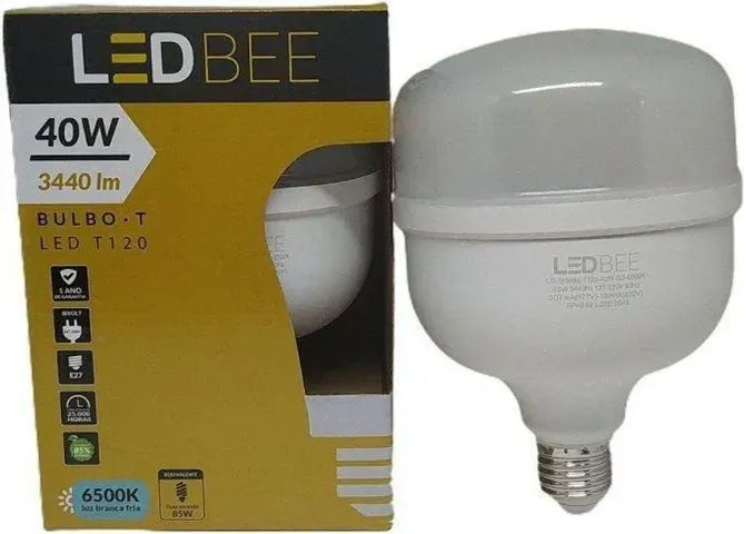Lâmpada LED Bulbo Alta Potência 40W Bivolt Ledbee - Economia e Brilho - Foto 5